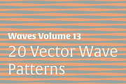 Waves Vol. 13 | 20 Vector Patterns, a Pattern Graphic by invisiblelayer (Thumbnail 1 of 6)