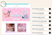 Wix Website Template - Pretty Things, a Wix Template by The Pixel Palace (Thumbnail 2 of 9)