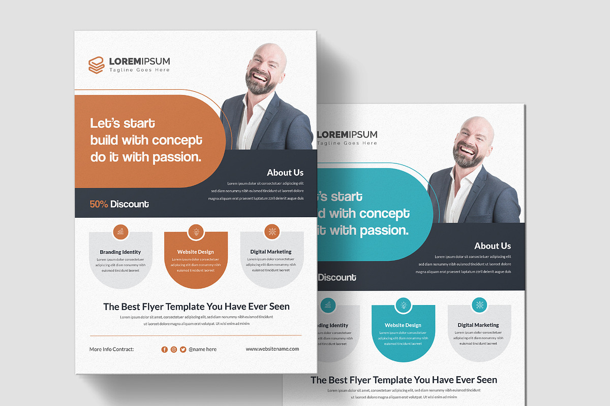 Corporate Business Flyers, a Flyer Template by Pixelpick (Photo 1 of 3)