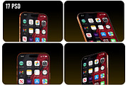iPhone 17 Pro Max Close-up Mockup, an iPhone Mockup by pixelmock (Thumbnail 1 of 22)