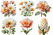 Spring Floral Clipart, an Illustration by Libby Wishes (Thumbnail 5 of 7)