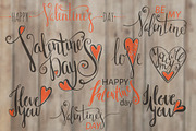 Lettering set for Valentine’s Day, a Decorative Illustration by ekmelica (Thumbnail 2 of 5)