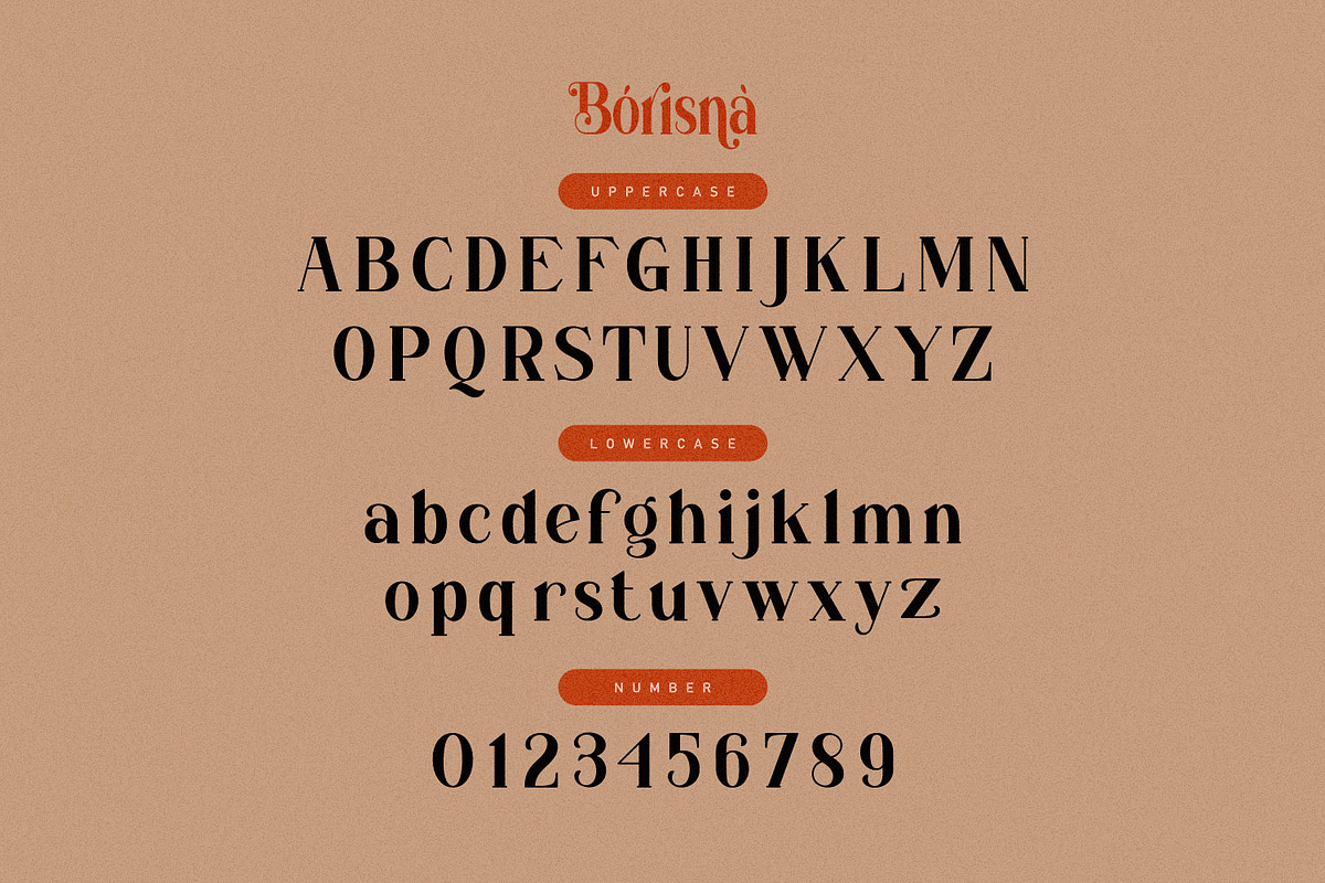 Borisna - Modern Display Serif Font, a Serif Font by Koplexs Studio (Photo 15 of 18)