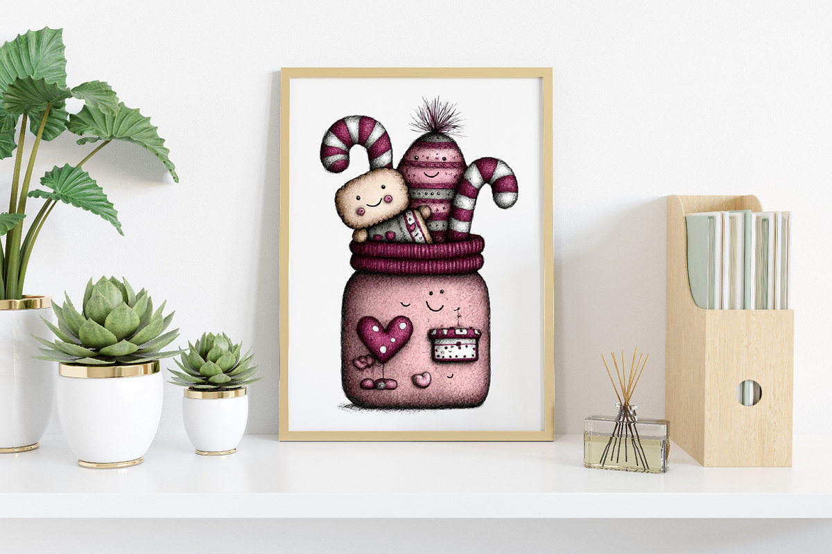 Whimsical Christmas Clipart Bundle, an Illustration by Canvas Craft (Photo 5 of 7)