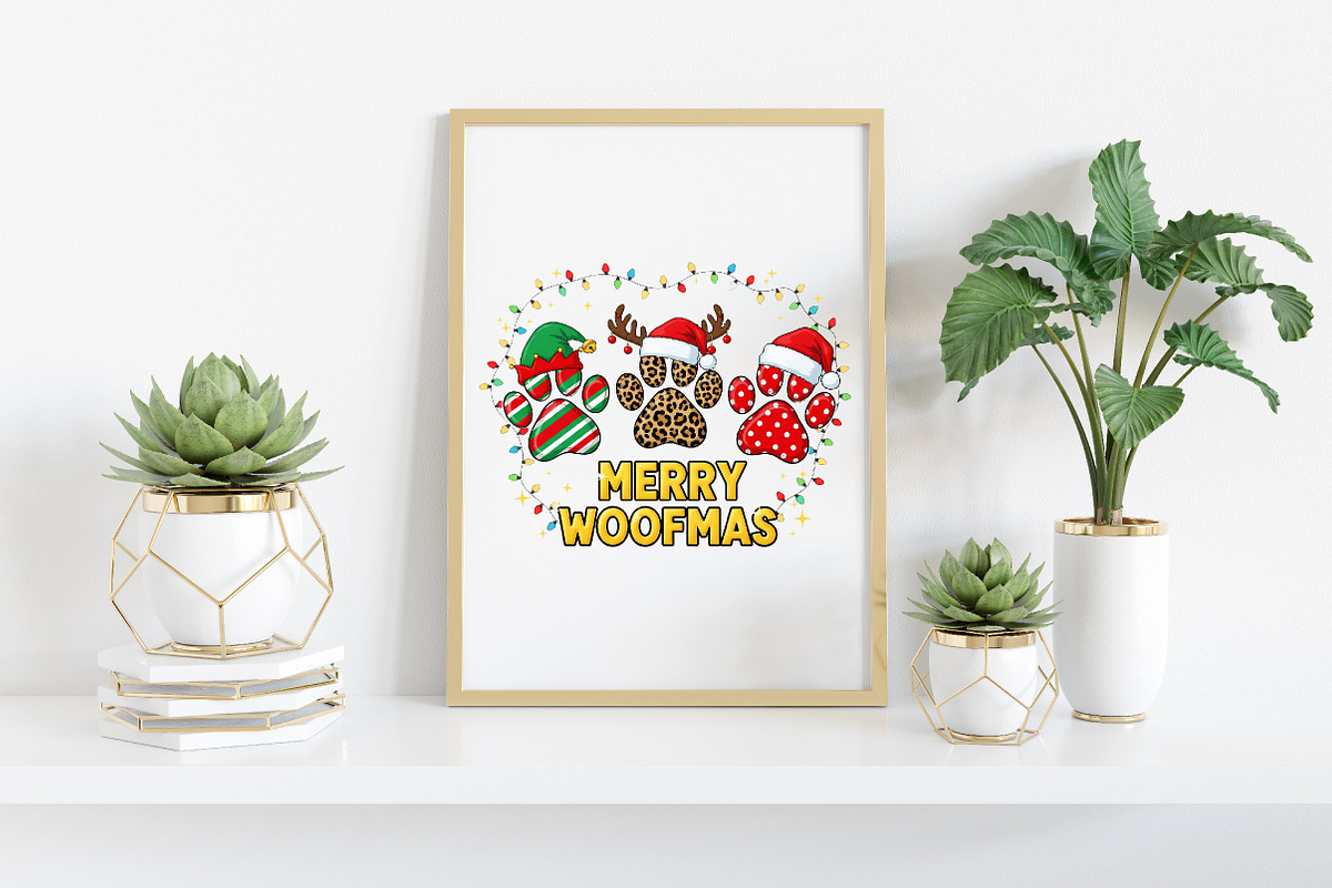 Merry Woofmas PNG, an Illustration by Craft Nest (Photo 5 of 6)