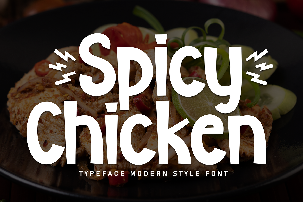 Spicy Chicken | Script Font, a Script Font by Scratchones (Photo 1 of 9)