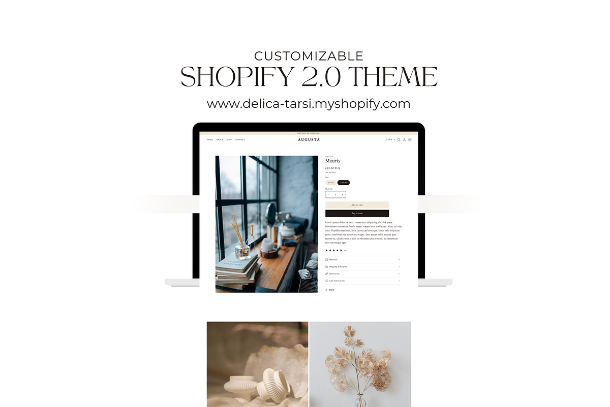 Boho Shopify Theme Template, a Shopify Template by Tarsi.io (Photo 4 of 4)