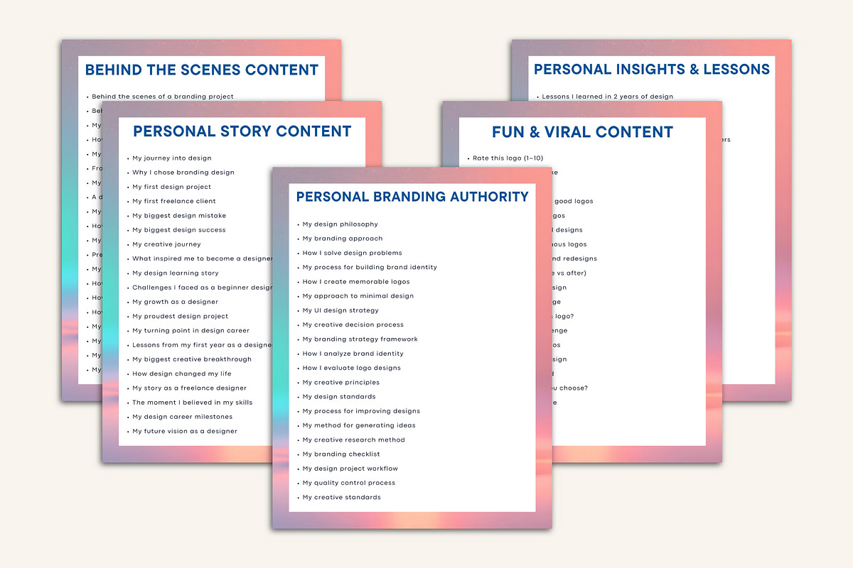 1000+ Daily Content Idea Prompt, a Stationery Template by Designmela01 (Photo 3 of 10)