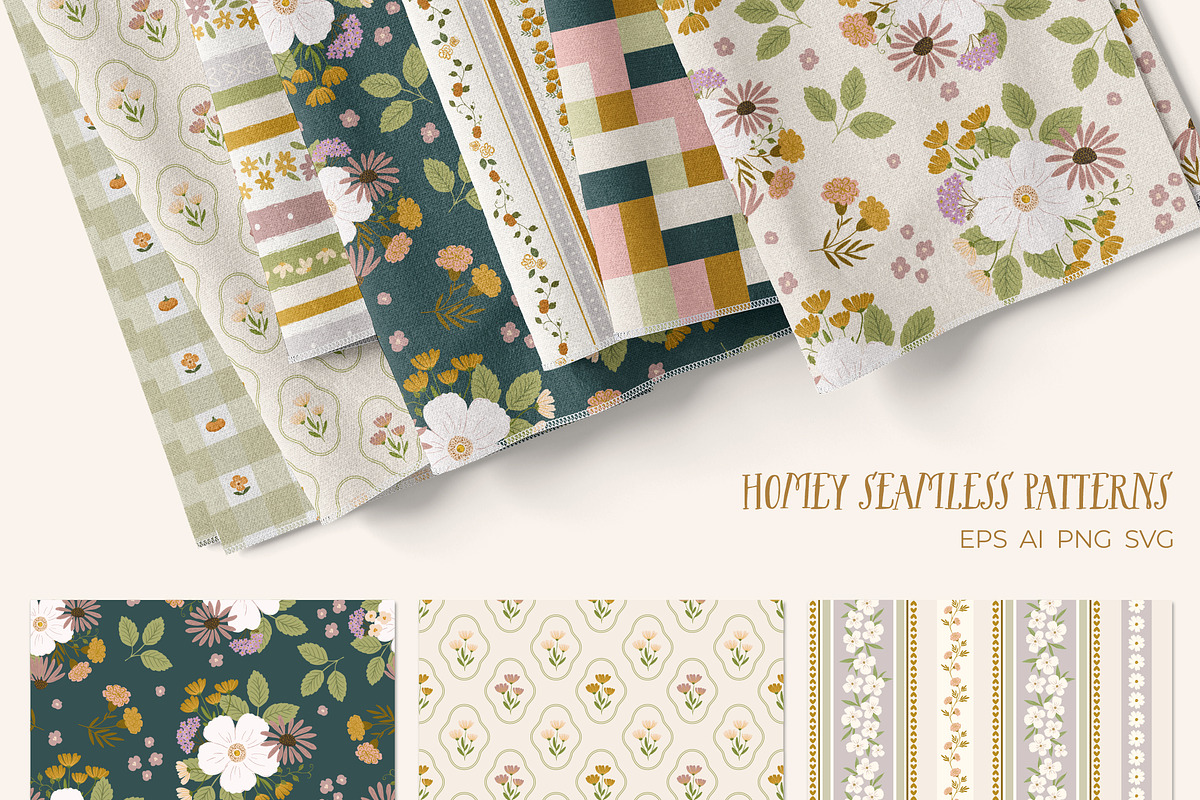 Sripes, plaids and floral patterns, a Pattern Graphic by Cozy pattern shop (Photo 5 of 10)