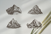 Mountain and Tree Illustrations, an Illustration by Chewie Co (Thumbnail 9 of 10)