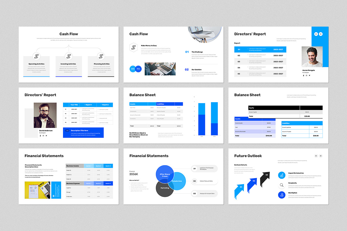 Annual Report Presentation Template, a Presentation Template by GenerousArt (Photo 4 of 8)