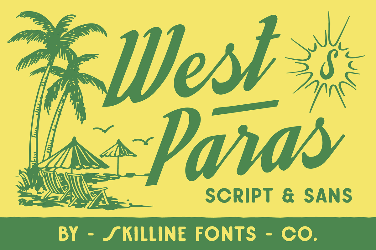 SFC West Paras - Script & Sans, a Script Font by Skilline Supply Co. (Photo 1 of 12)