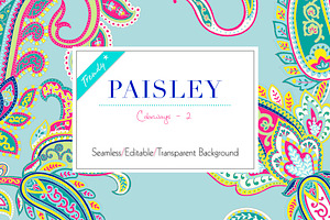 Seamless Paisley Print Patterns