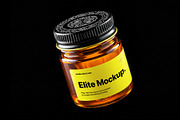 Brown Jar Label Mockup Pack, a Cups & Container Mockup by Elite Mockups (Thumbnail 3 of 4)