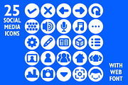 Social Media App Icon Set & Web Font, a Symbol Font by ToonPlanet Vector Assets (Thumbnail 1 of 3)