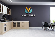 PSD Office Scene 3D Wall Mockup, a Product Mockup by Ayy (Thumbnail 4 of 15)