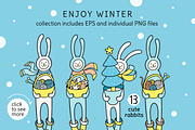 ENJOY WINTER | DESIGN SET, an Animal Illustration by CATMINT (Thumbnail 2 of 8)