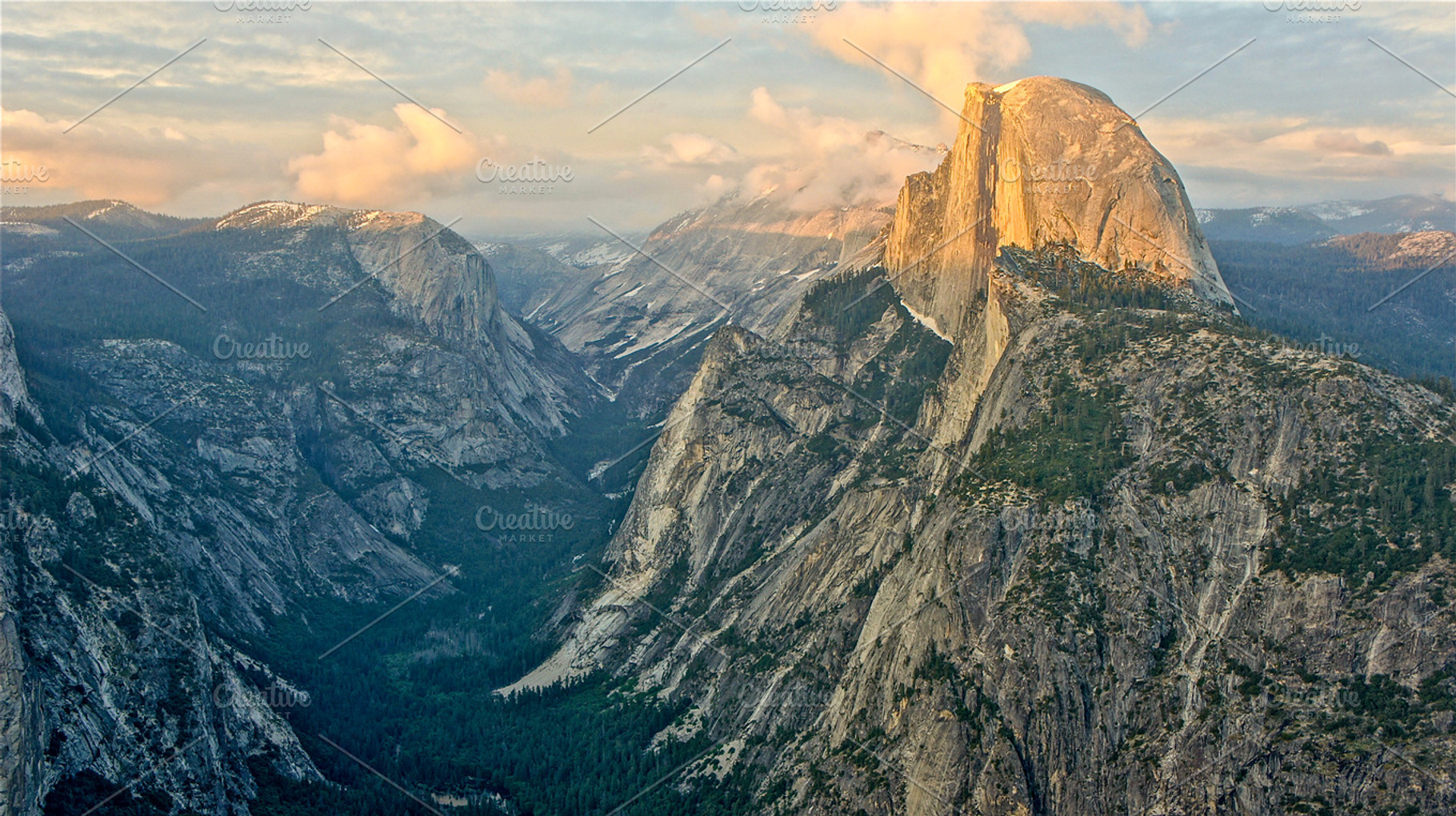 Overlook Wows, Half-Dome Yosemite