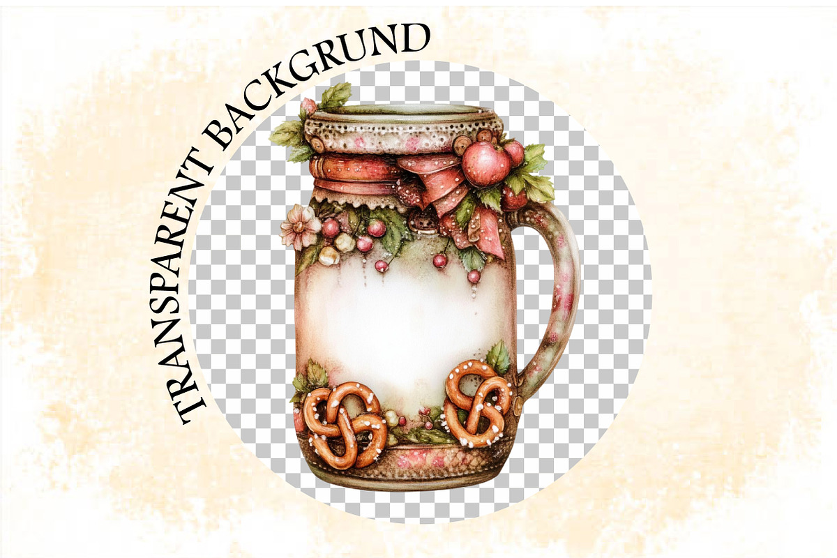Whimsical Summer Beer Clipart Bundle, an Illustration by SVGArt (Photo 8 of 9)