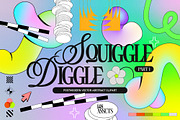 Postmodern Squiggle Vector Clipart, an Object Graphic by angelainthefields (Thumbnail 1 of 12)