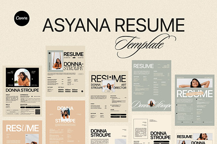 Asyana - Resume Template Kit, a Resume Template by Creavora