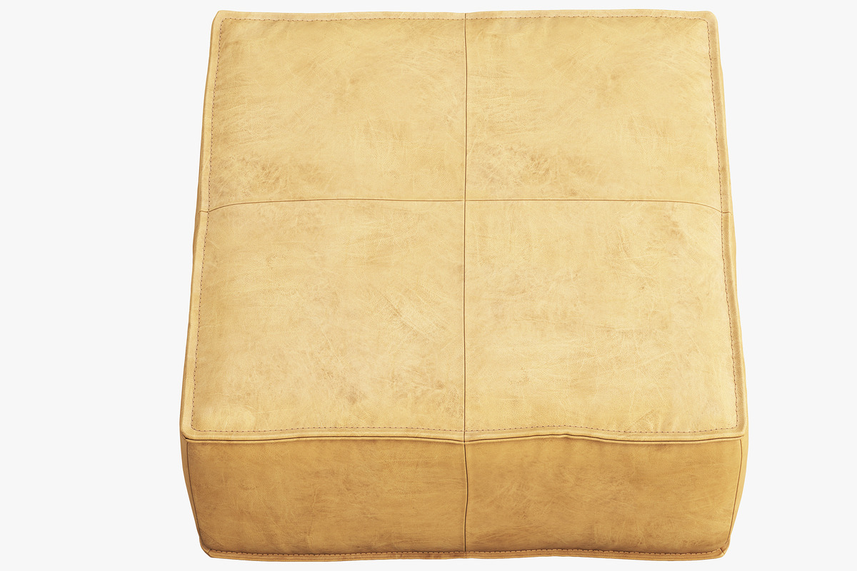 Joybird Lyle Leather Ottoman, a Furniture 3D Model by 3dmitruk (Photo 25 of 30)