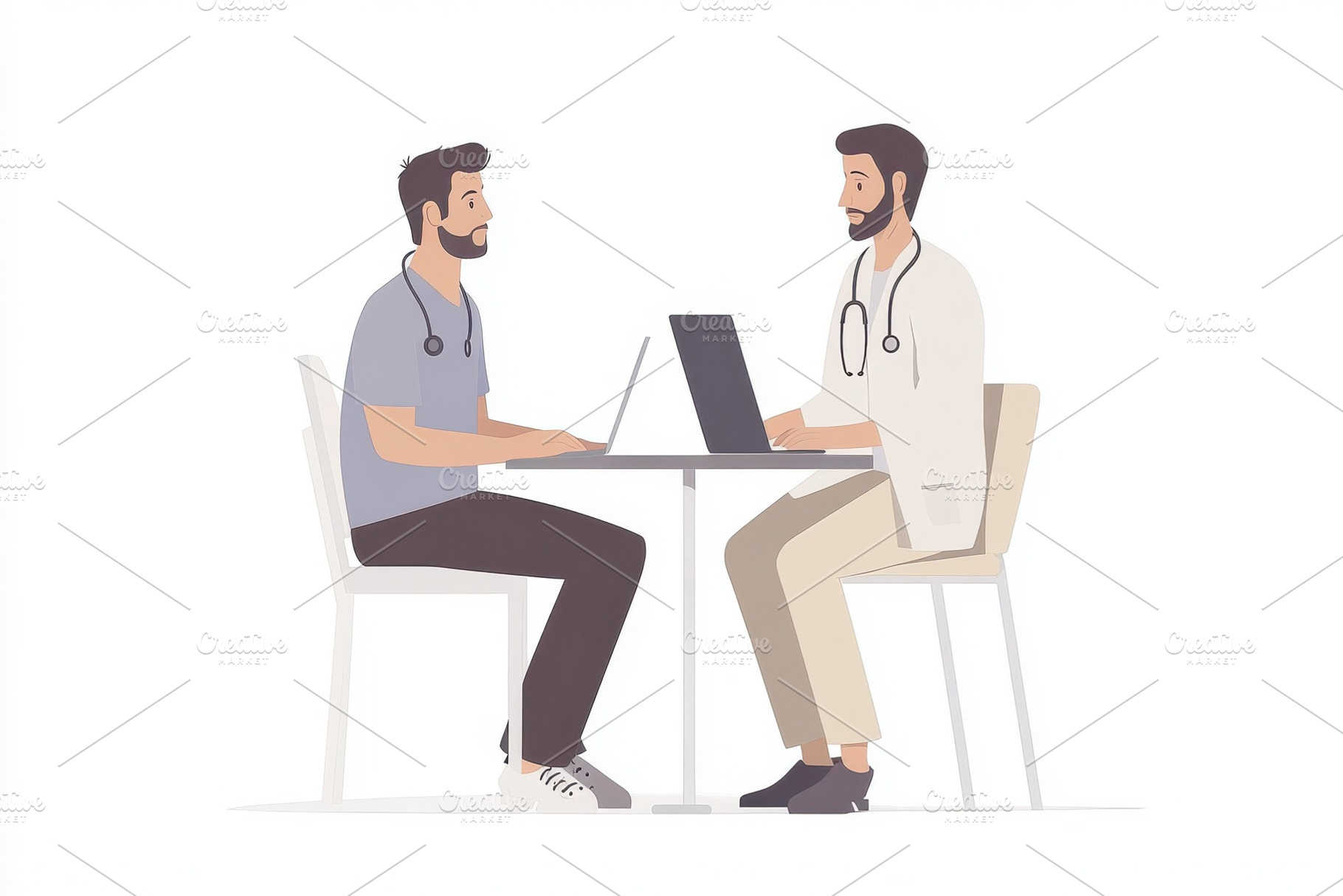 Doctor and patient consultation usin, a Health & Medical Photo by Pixeness Studio
