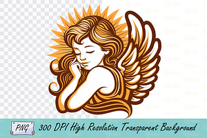 Heavenly Angel Artwork Transparent P, a Person Illustration by Ghagra