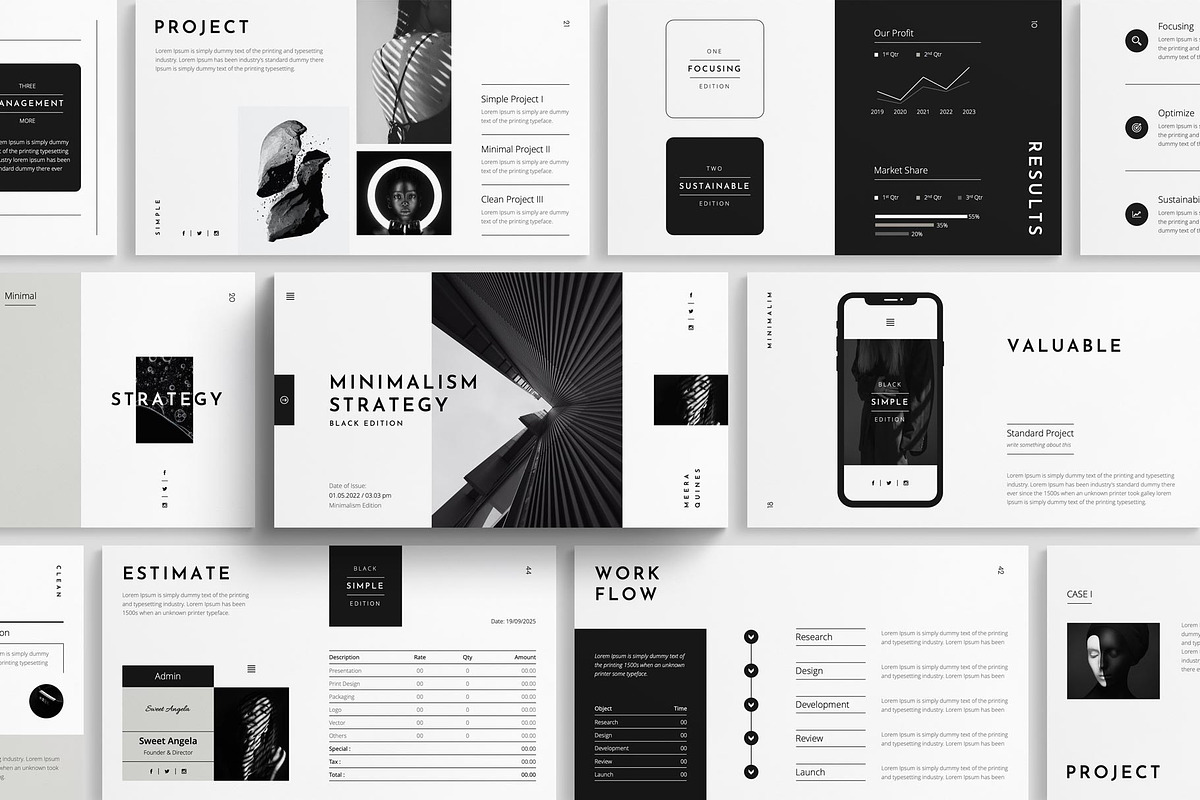Strategy Presentation Template, a Presentation Template by E-Type (Photo 1 of 10)