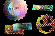 Holo Sticker Generator, a Product Mockup by BULBFISH (Thumbnail 7 of 8)