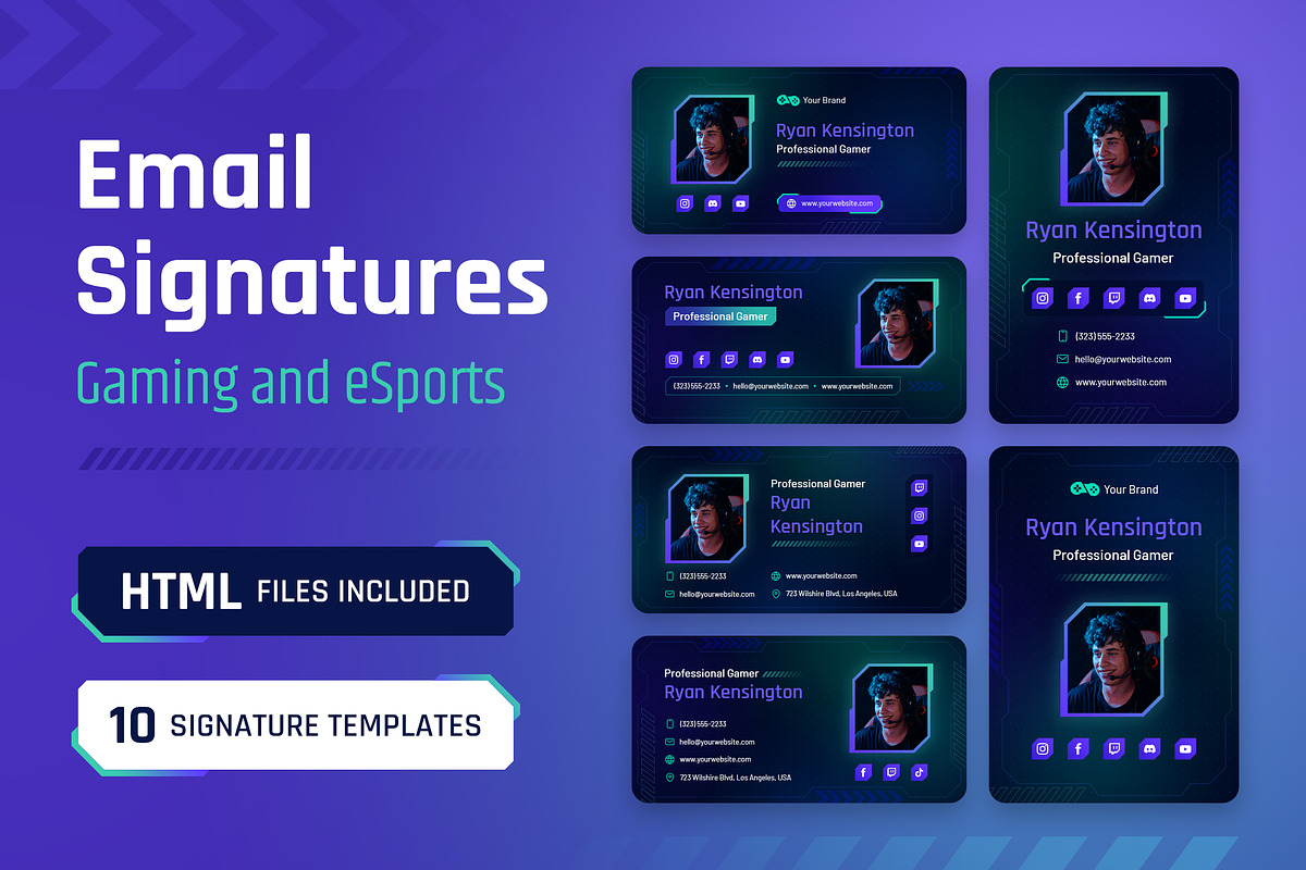 Email Signature - Gaming and eSports, an Email Template by Brandify Studio (Photo 1 of 3)