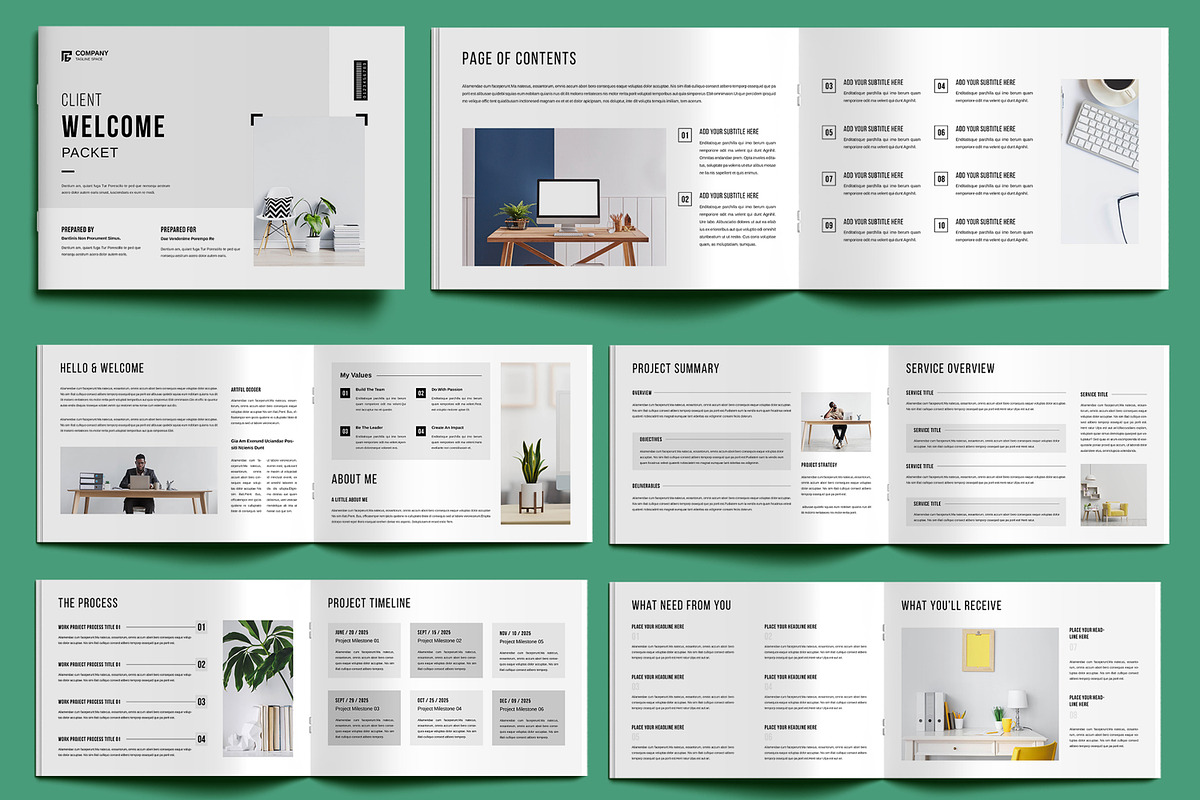 Client Welcome Packet Template, a Brochure Template by MightyDesign (Photo 2 of 6)