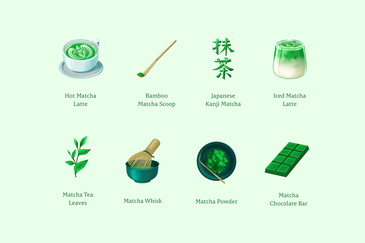 Matcha Green Tea, a Food Illustration by Deemak Daksina (Photo 3 of 3)