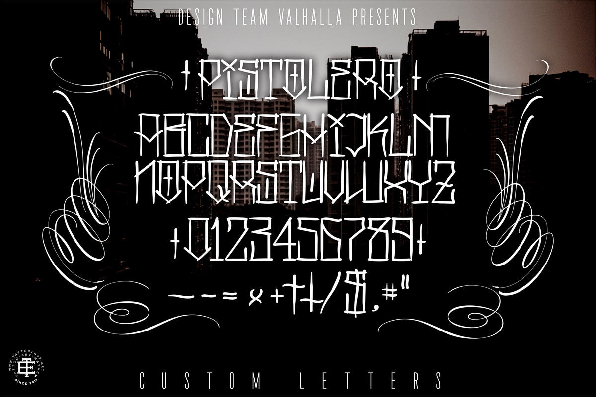 Pistolero, Custom hand drawn font, a Handwritten Font by Studio.Valhalla (Photo 2 of 5)