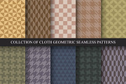 Vintage seamless fabric pattrens, a Pattern Graphic by ExpressShop (Thumbnail 1 of 5)