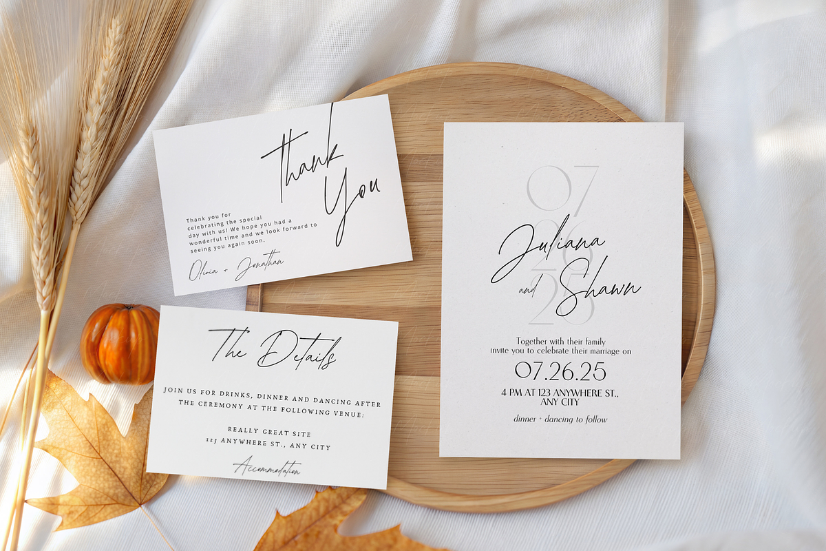 Autumn Stationery Card Suite Mockup, a Product Mockup by TatiMockup (Photo 3 of 5)