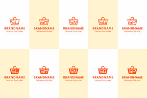 Letters SL SM SN SO SP Bag Logo Set, a Branding & Logo Template by Pray Art Design Studio