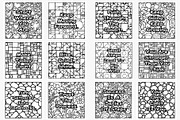 Affirmation Coloring on Mosaic BG, a Decorative Illustration by Lamia Emad (Thumbnail 3 of 4)