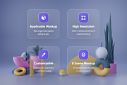 Webby - 3D Phone Scene Mockups, an Object 3D Model by Illustraly Design (Thumbnail 2 of 7)
