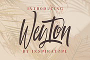 Weyton Script, a Script Font by Inspiratype (Thumbnail 1 of 5)