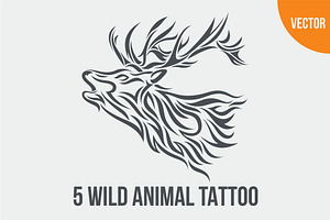 5 Wild Animal Tattoo