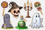 Halloween PNG clipart set 23, a Seasonal Illustration by LoLoArt (Thumbnail 6 of 6)