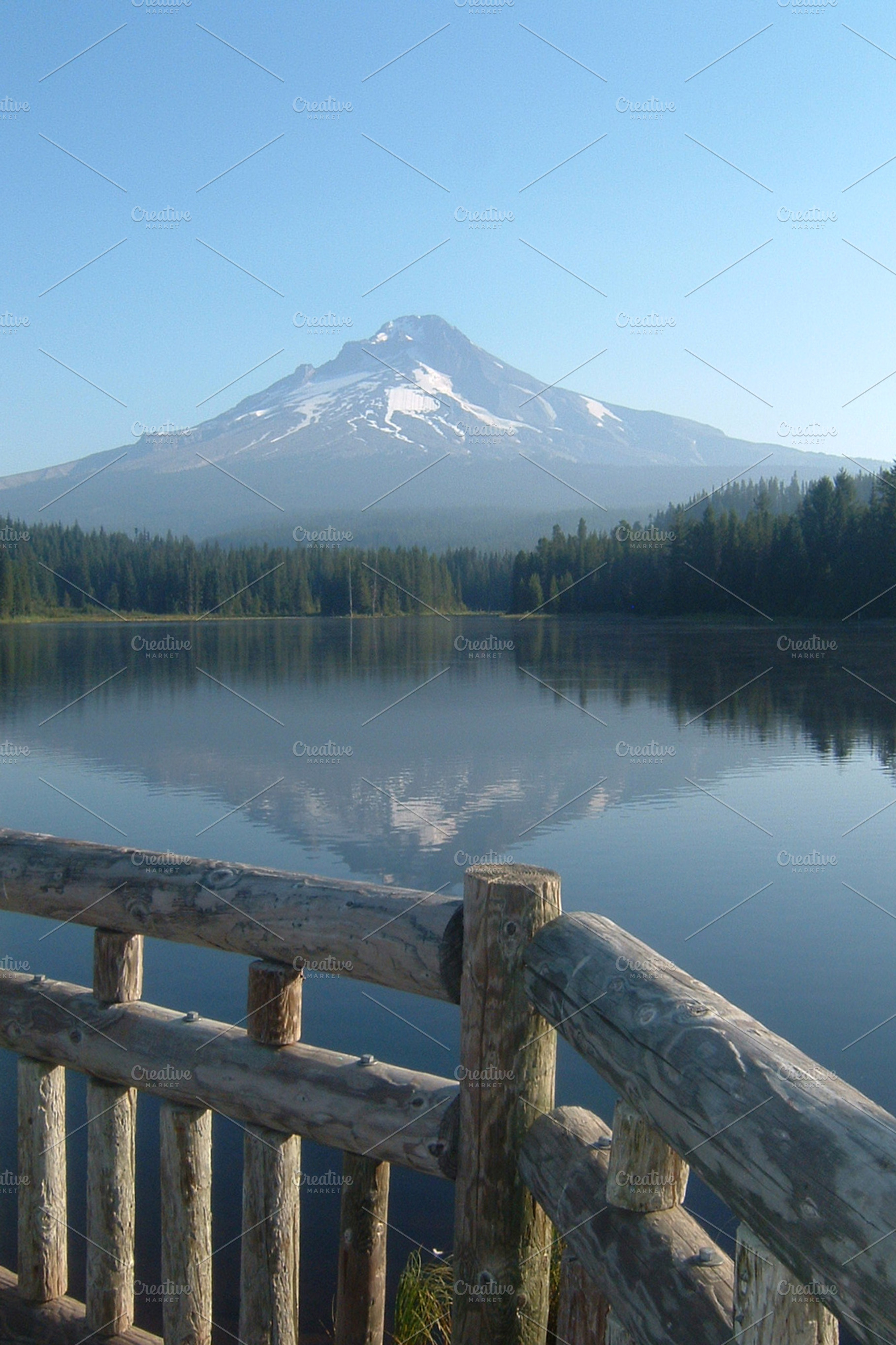 Mountain Reflection On Lake
