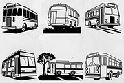 Bus Silhouette SVG, a Transportation Illustration by newminddesign (Thumbnail 1 of 3)