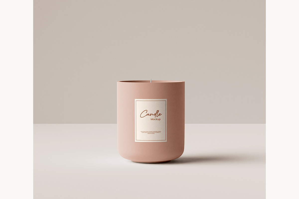 Amber Glass Candle Mockup, a Product Mockup by mockupocka (Photo 4 of 15)