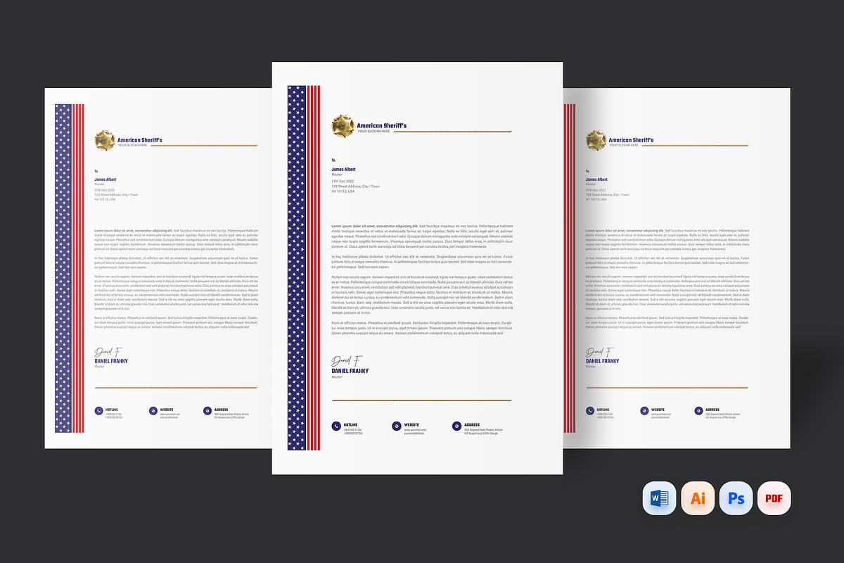 Sheriff Race Political Letterhead, a Stationery Template by iDoodle Studio (Photo 1 of 4)