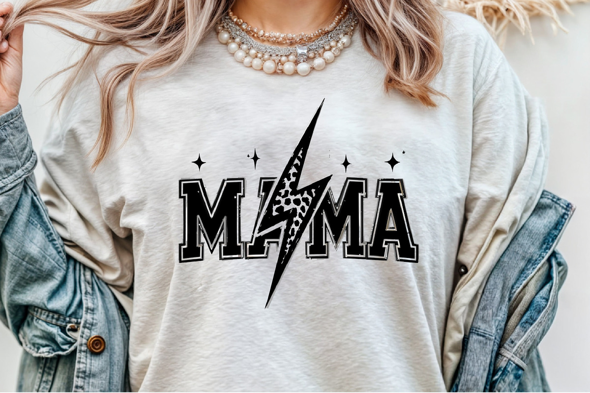 Mama Lightning Bolt, Mother's Day SV, an Illustration by Sublimation Artist (Photo 5 of 9)
