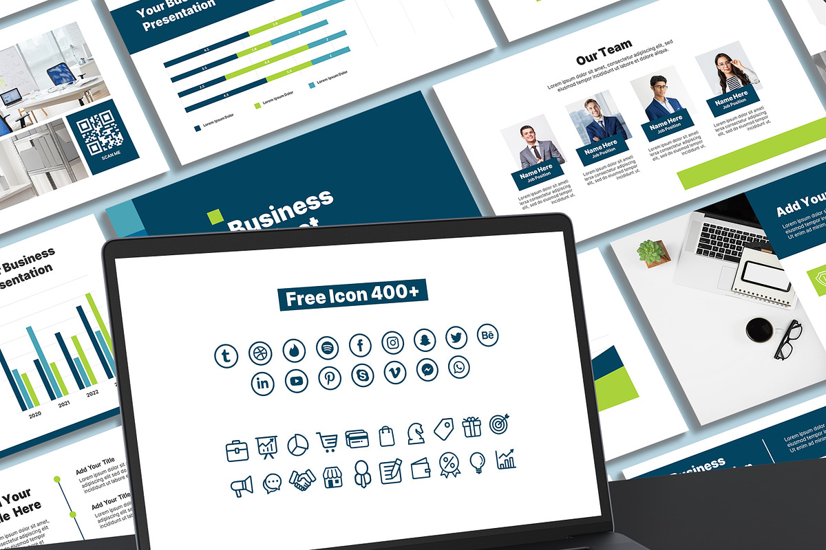 Modern Green - Powerpoint Template, a Presentation Template by SKY CREATION
