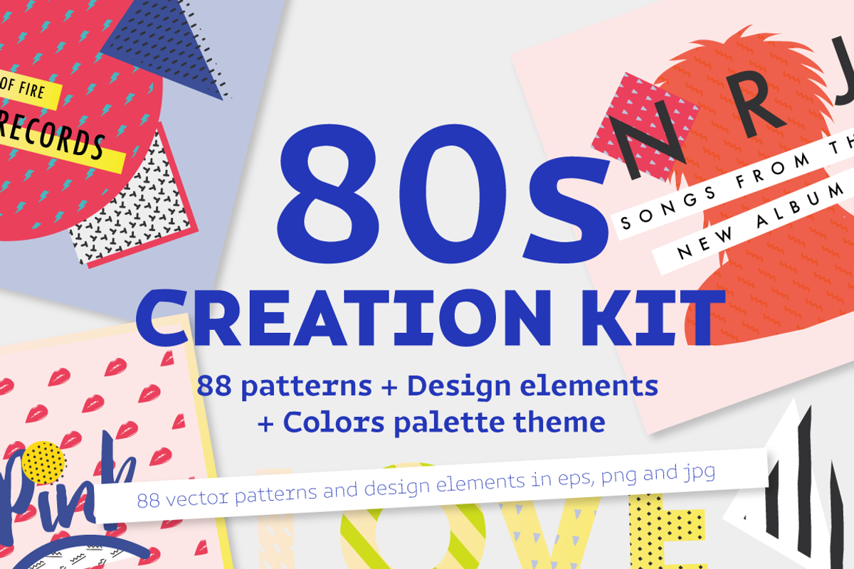 Eighties creation kit, an Education Illustration by IRCF (Photo 1 of 21)