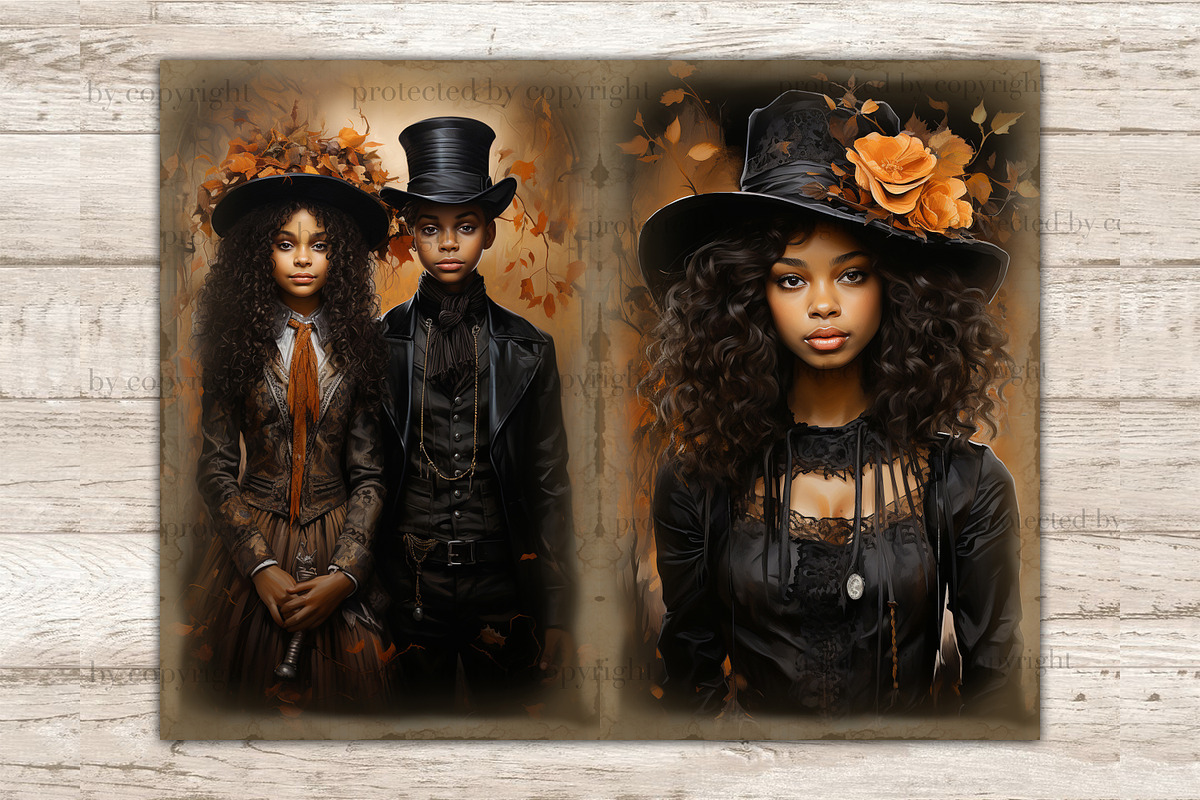 Victorian Junk Journal Kit | Autumn, a Person Illustration by GlamArtZhanna (Photo 6 of 9)